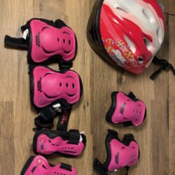 Bike helmet and pads